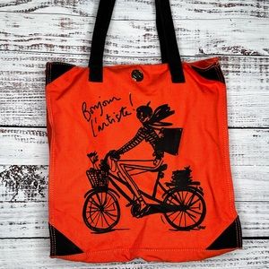 iZAK Bright Tangerine tote bag.